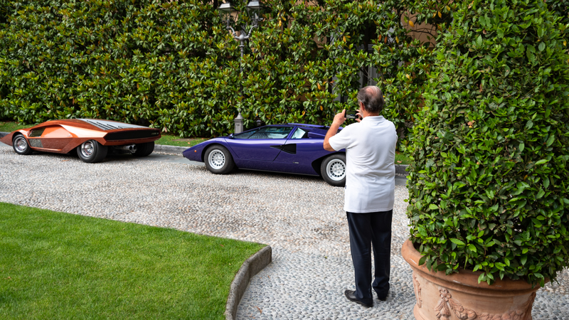 Mr Balboni admiring some wedges